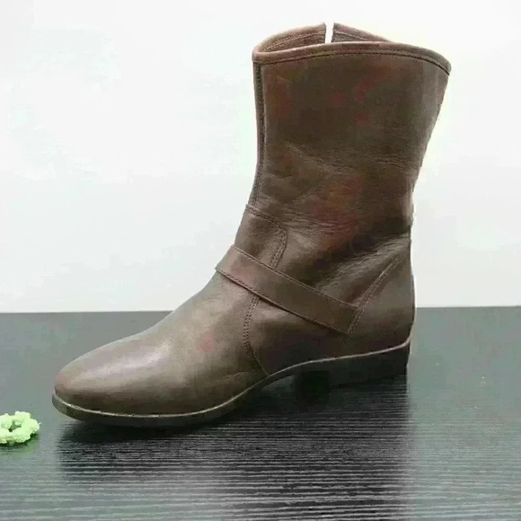 UGG Australia Frances Women’s Brown Leather Boots - Picture 4 of 11